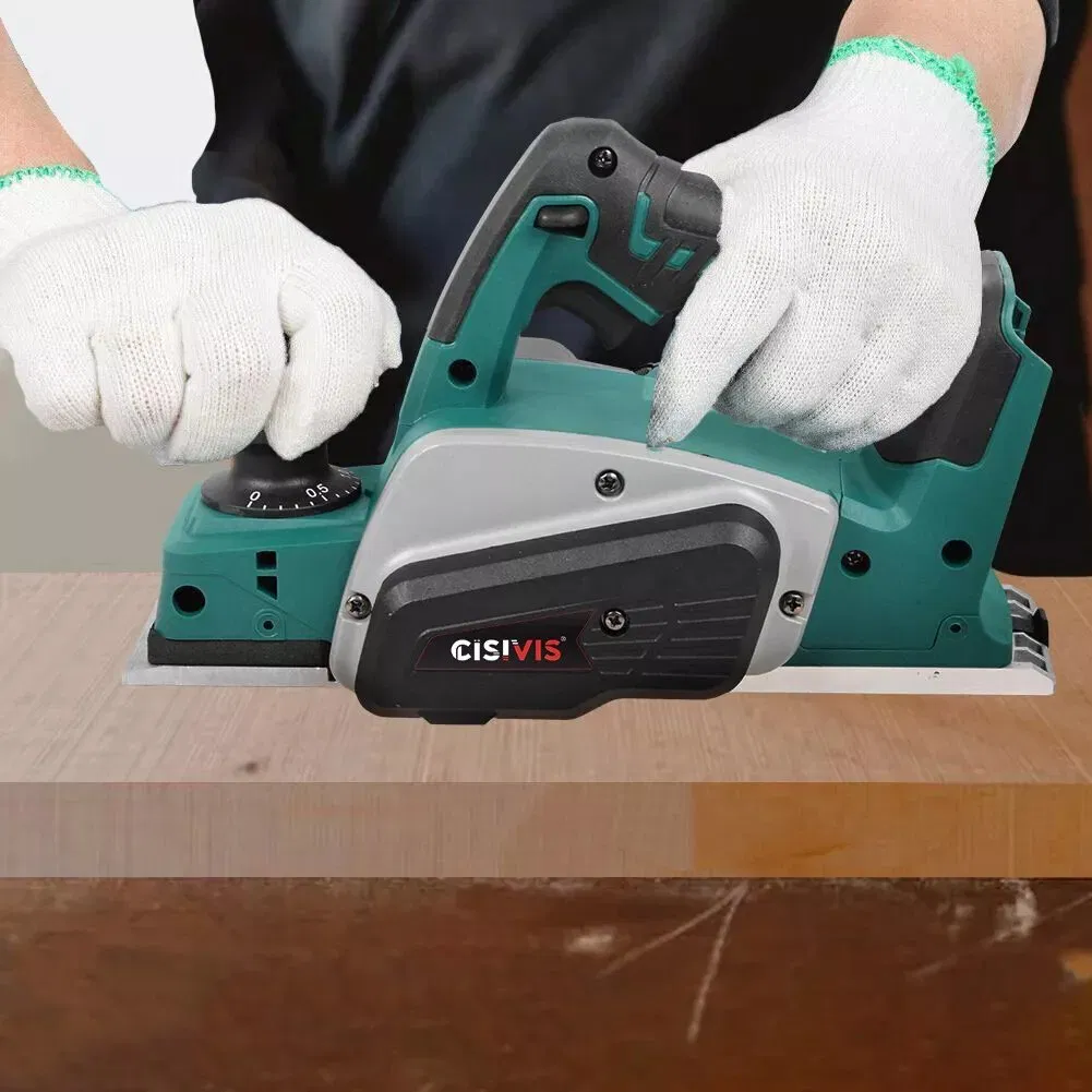 18V/21V Cordless Electric Wood Planer Handheld Plane Tool 15000rpm, Single Machine, No Battery