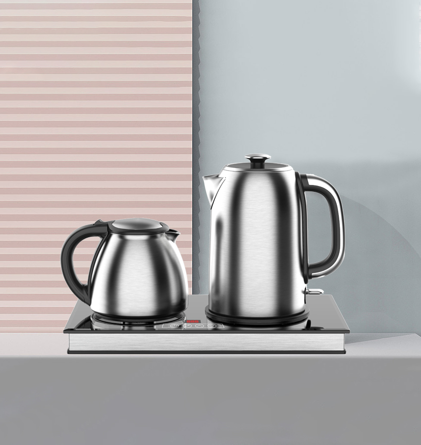 Household Appliance Tea Maker Machine electric 1.7L Automatic Stainless Steel 304 Coffee and Tea Tray Set