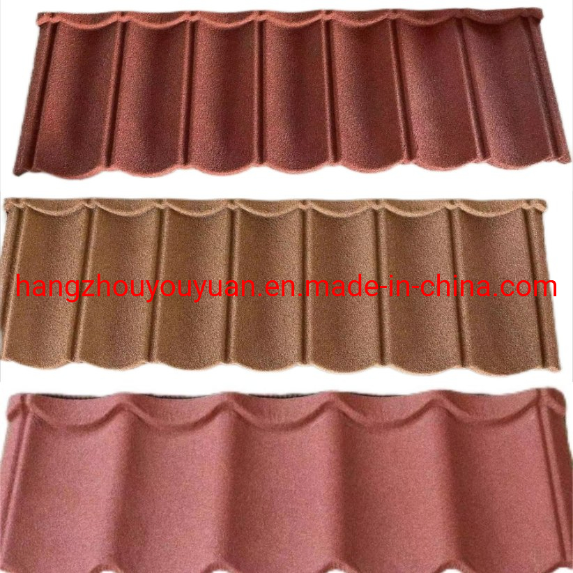 Colour Stone Coated Steel Rooing Roof Tiles