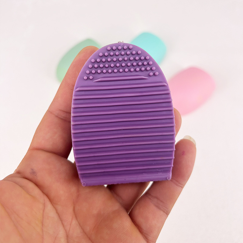 Cross-Border Hot Sale Silicone Brush Cleaner Portable Egg-Shaped Cleaning Tool & Brush Cleaning Ball