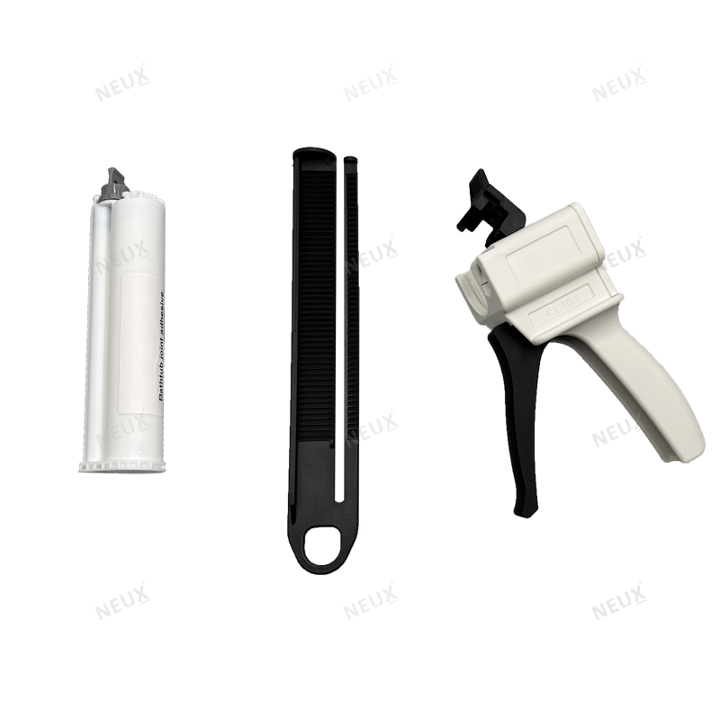 Smooth Rod 50ml 4: 1 10: 1 Caulk Gun Plastic Manual Dispenser Glue Gun for Bathtub