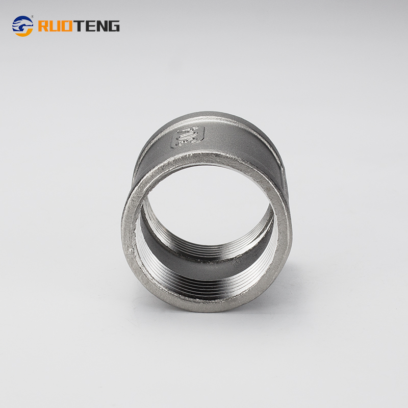 [Ruoteng] Factory Price Stainless Steel 304 Internal Thread Pipe Coupling Socket Band Casting OEM Supported Pipe Fitting Thread Socket New Tech Connector