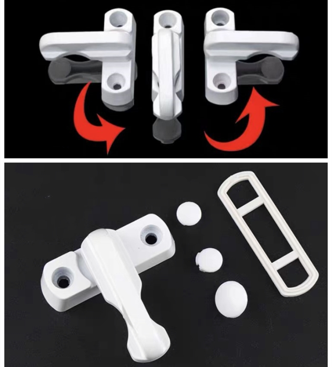 Nisen Cl04 UPVC Window Door Hardware T-Shape Locks for Outward Opening Casement Window
