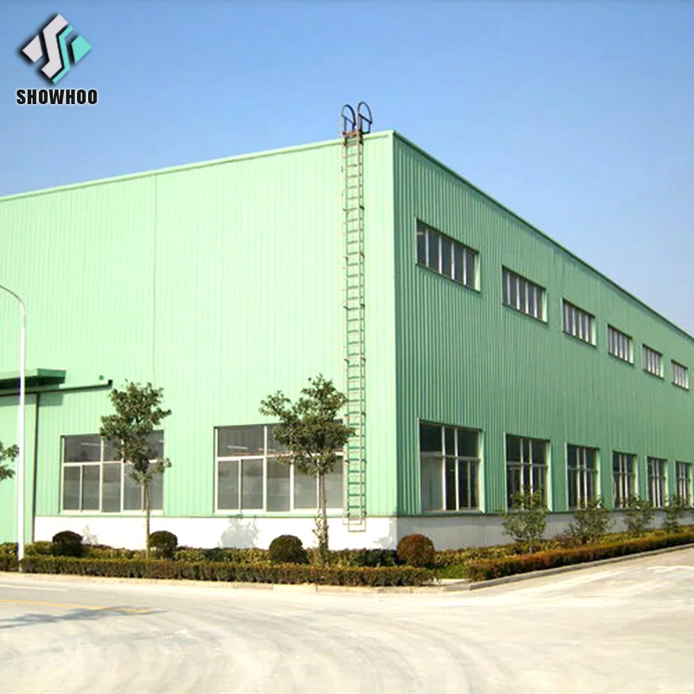 Steel H Column Truss Steel Structure Warehouse 10 Tons Crane Warehouse