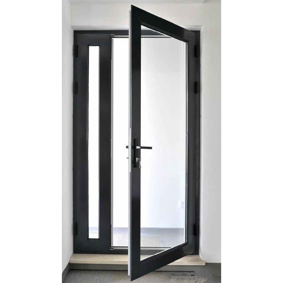 Soundproof Waterproof Customized Color Frame Security Grill Inward Casement Door for Apartment
