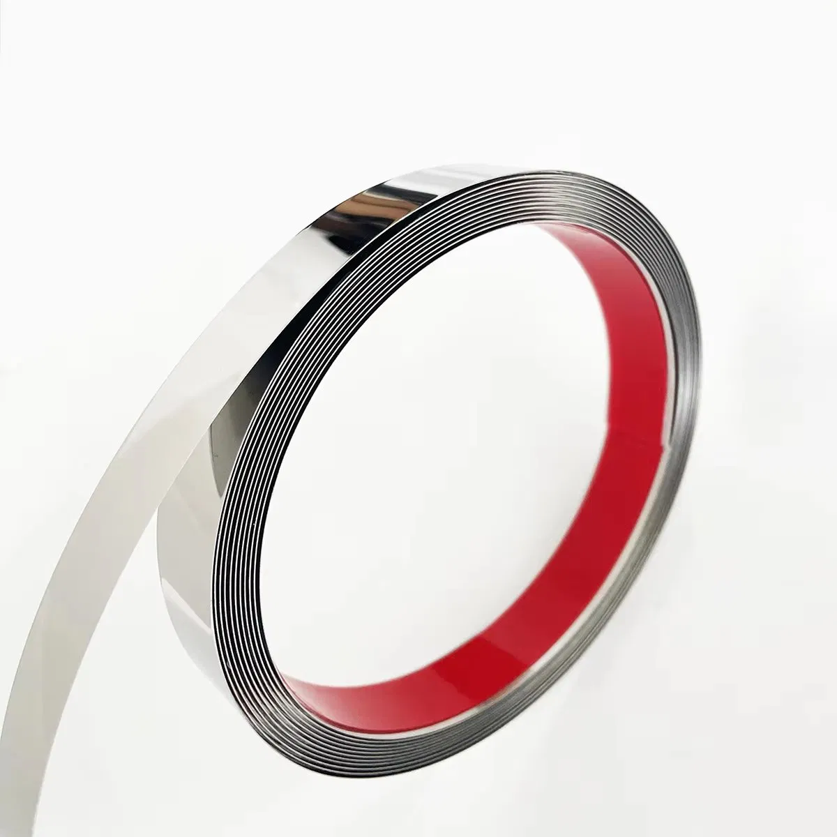 India 201 304 Stainless Steel Flat Strip Trim Patti with Self-Adhesive Backing for Edge Protection