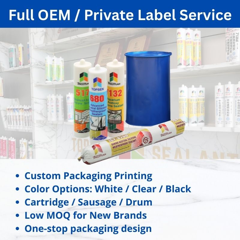 High Strength Silicone Adhesive for Structural Bonding - Topsen 8800
