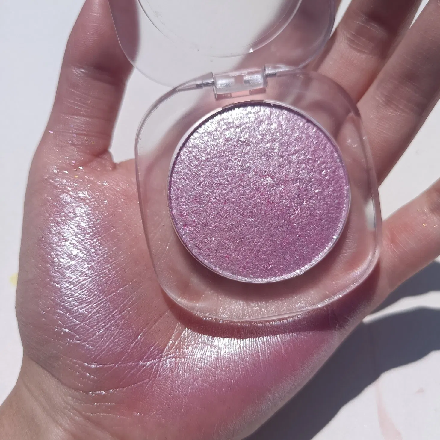 Wholesale Pressed Powder Highlighters Makeup Private Label Custom Bronzer Pink Highlight Vegan Rose Highlighter