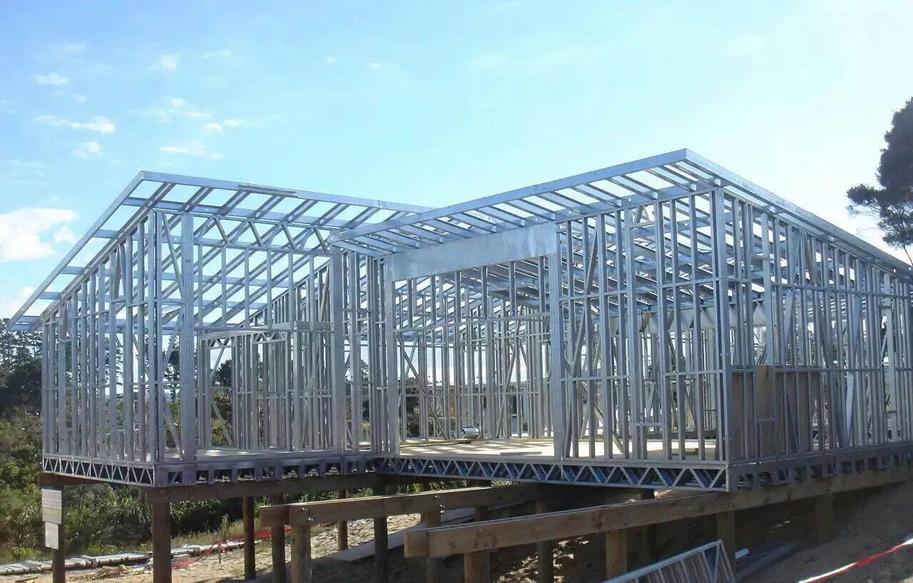 Prefab High Rise Two Story Metal Building Prefabricated Steel Structure