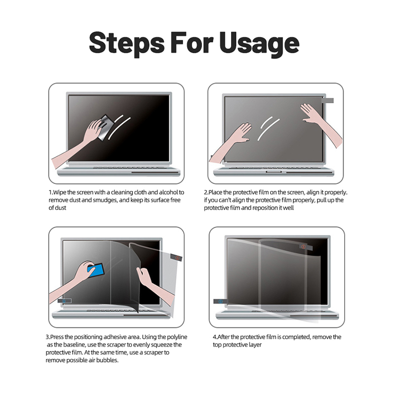 Tuoli Factory Custom 16 Inch 4A Notebook Tablet PC Anti-Scratch Anti Blue Light Hydrogel Film Screen Protector