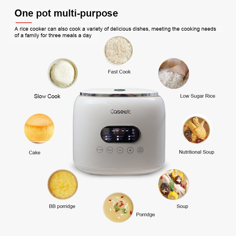High Quality 2.5L Low Sugar Digital Electric Rice Cooker for Home Use