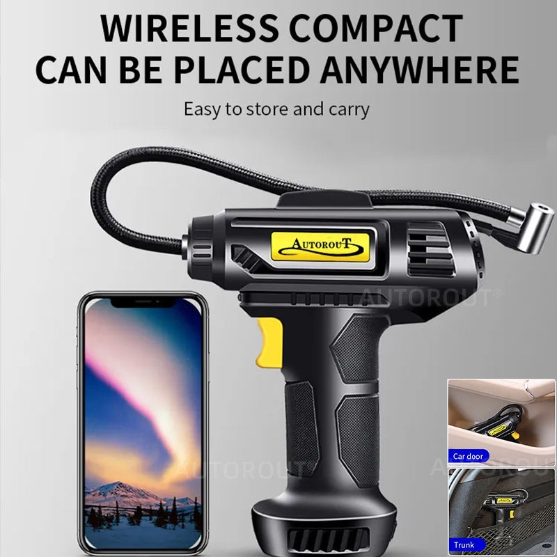 Durable ABS Car Tire Inflator with 120W Motor for Fast and Efficient Inflation