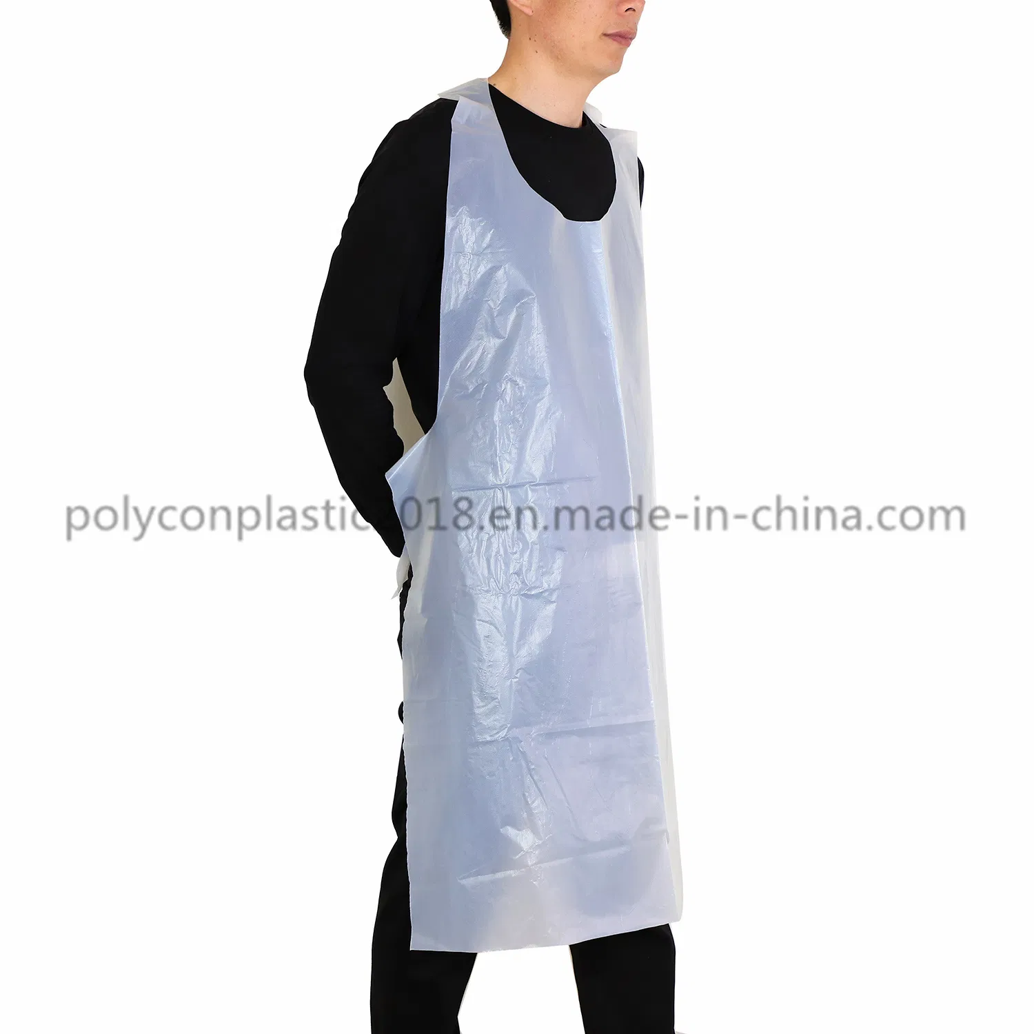 Sleeveless Adults Disposable Waterproof Oilproof Plastic Apron