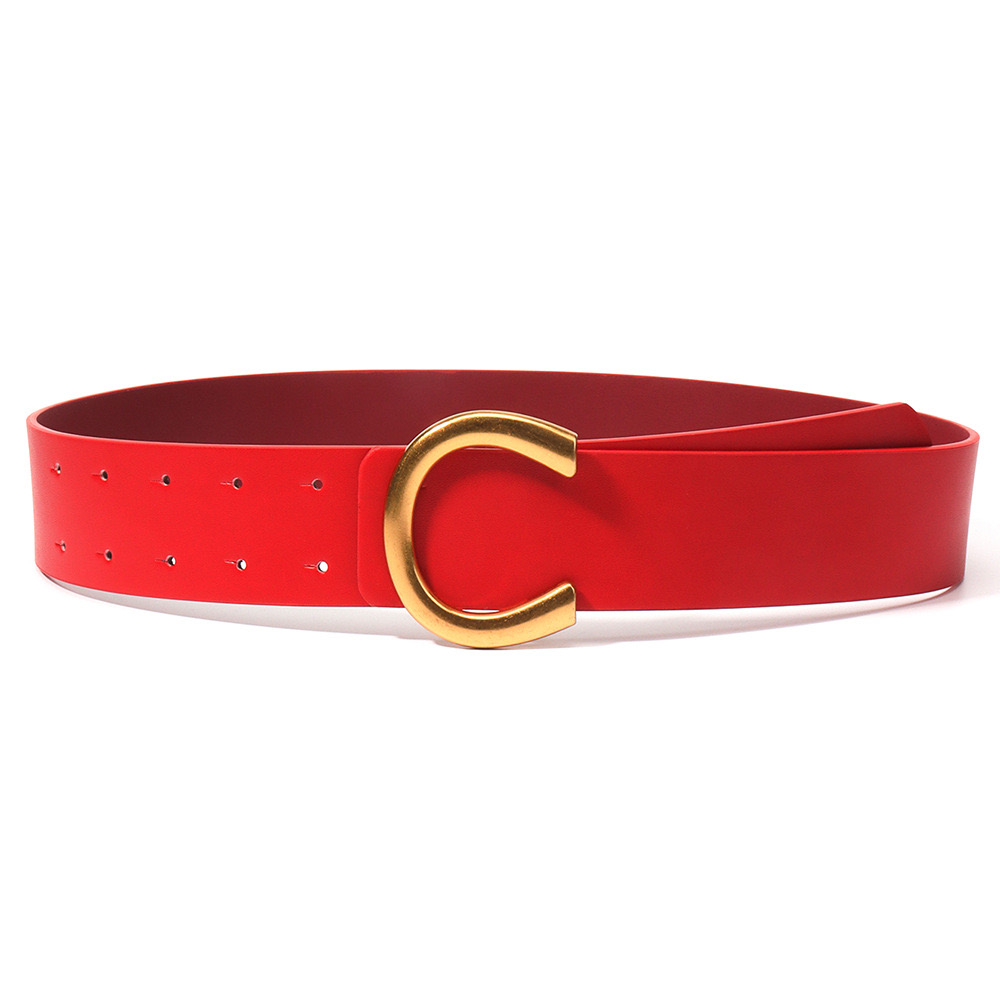 Пряжка для женского ремня широкая, с металлическими буквами