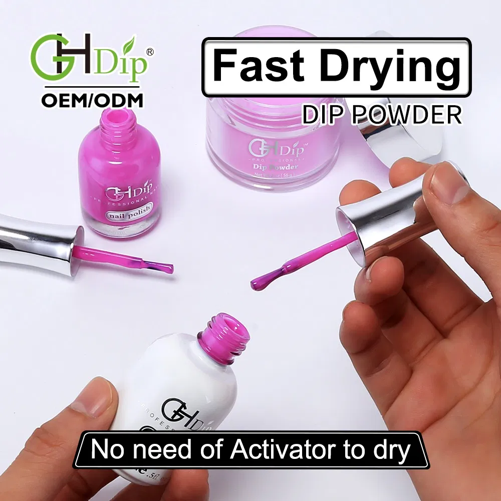 Fast Drying DIP Powder Colors Match Gel Polish and Nail Lacquer