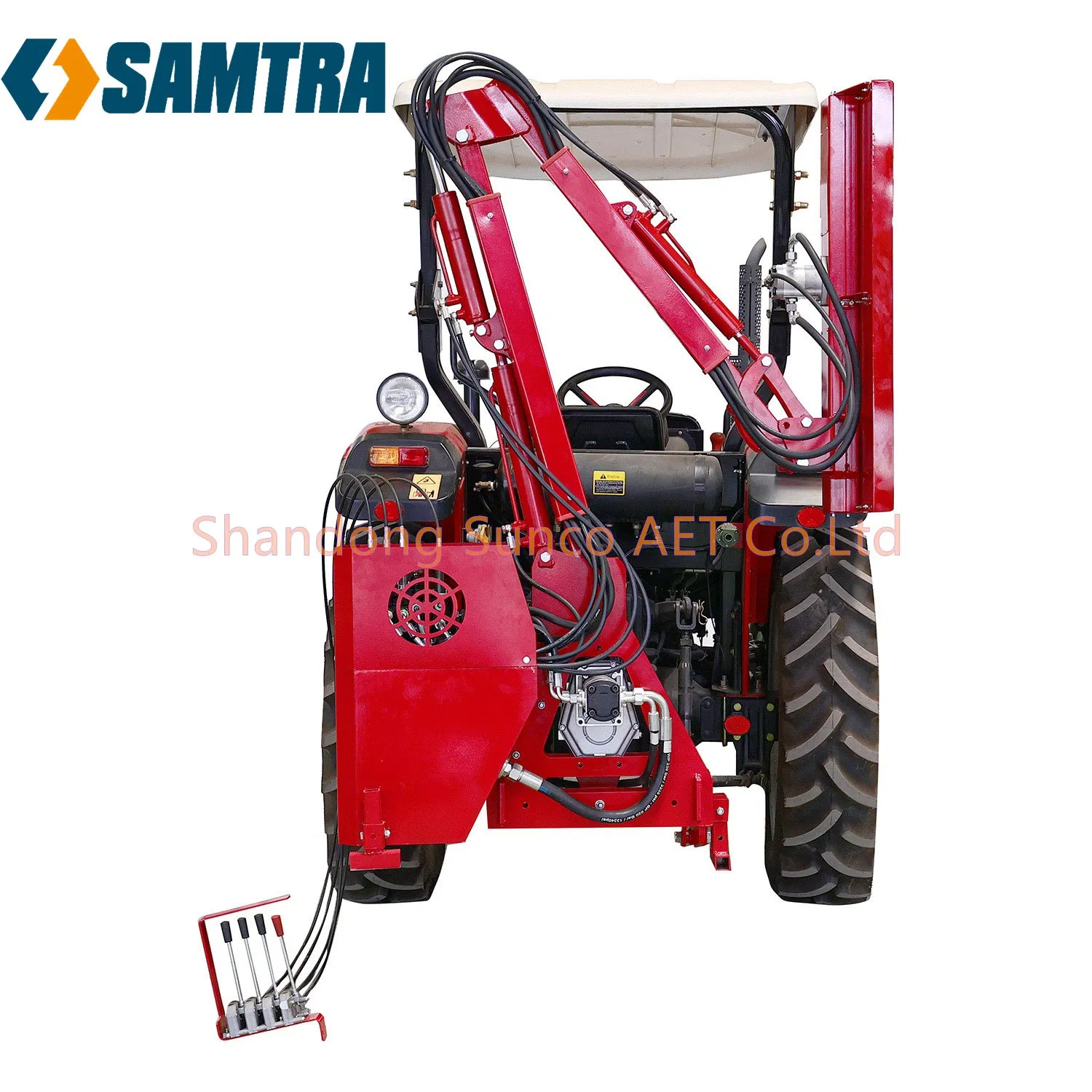Farm Tractor Mounted Mower Hydraulic Boom Arm Trimmer for Tree Branches