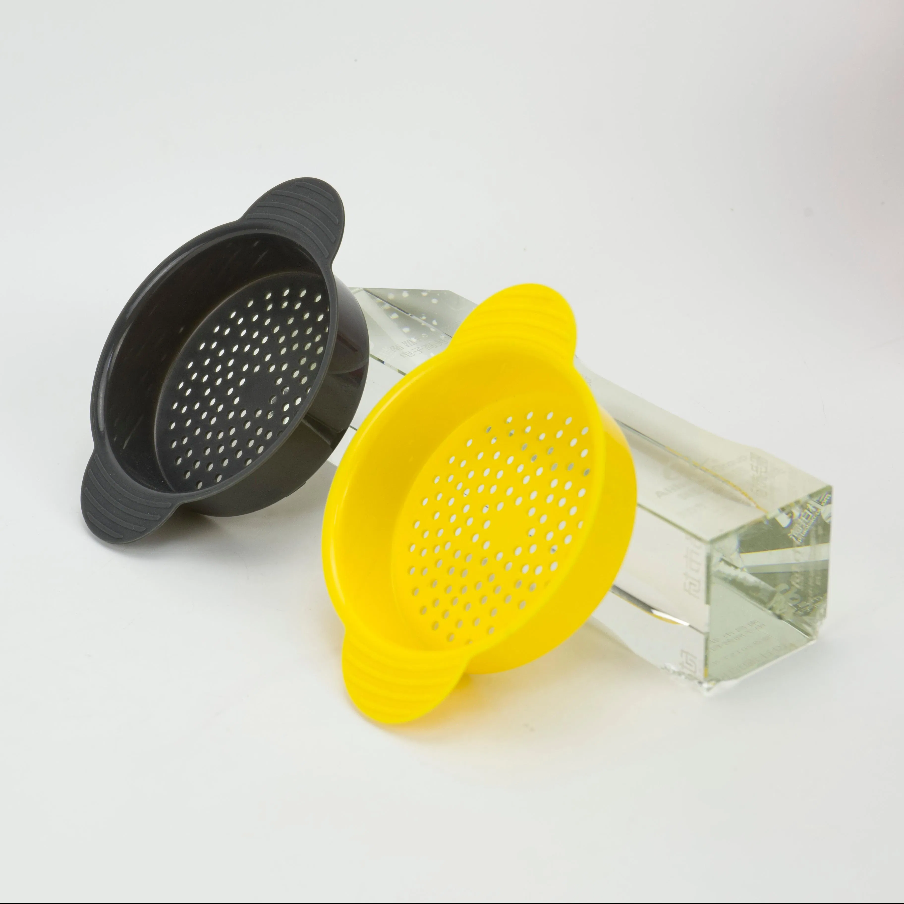 PP Material Vegetable Strainer Kitchen Foldable Food Strainer Plastic Food Press Filter