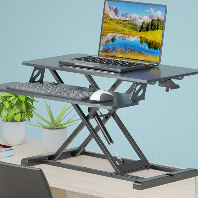 Wholesale Gas Spring Desktop Height-Adjustable Converter Cg5-01 Ergonomic Office Sit- Stand Workstation