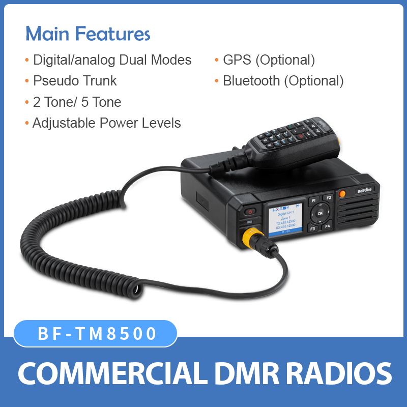 Мобильная радиостанция Belfone TM8500 50W с GPS и Bluetooth