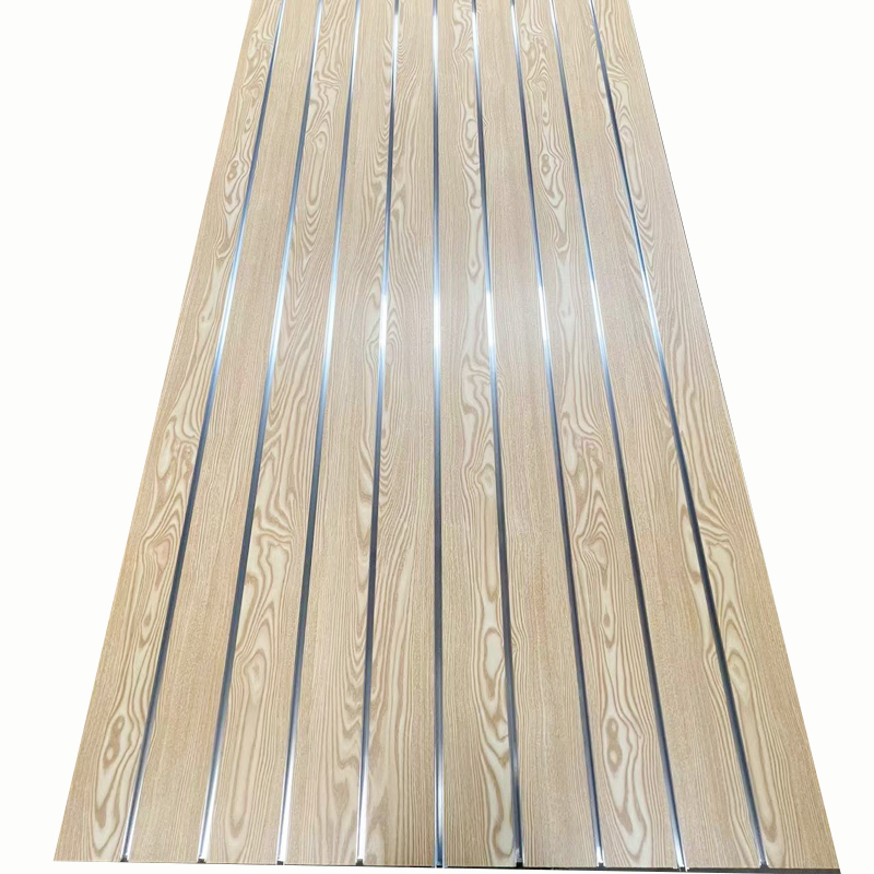 Factory Custom 4FT X 8 FT Melamine Grooved MDF Slatwall Panel for Shopping Store 15mm 18mm