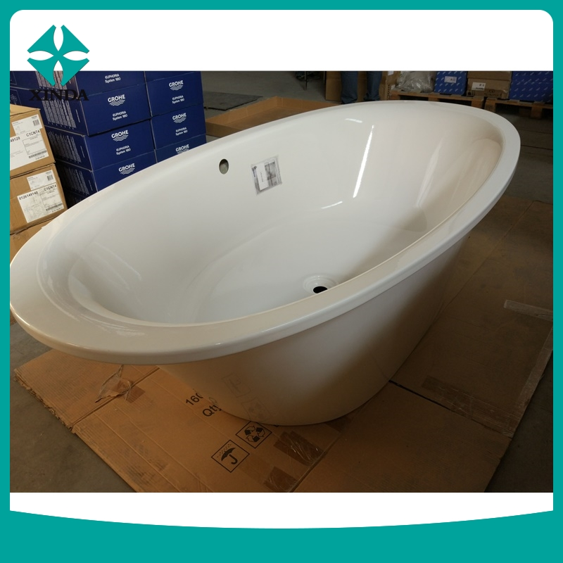 Белая акриловая ванна для замачивания, портативная