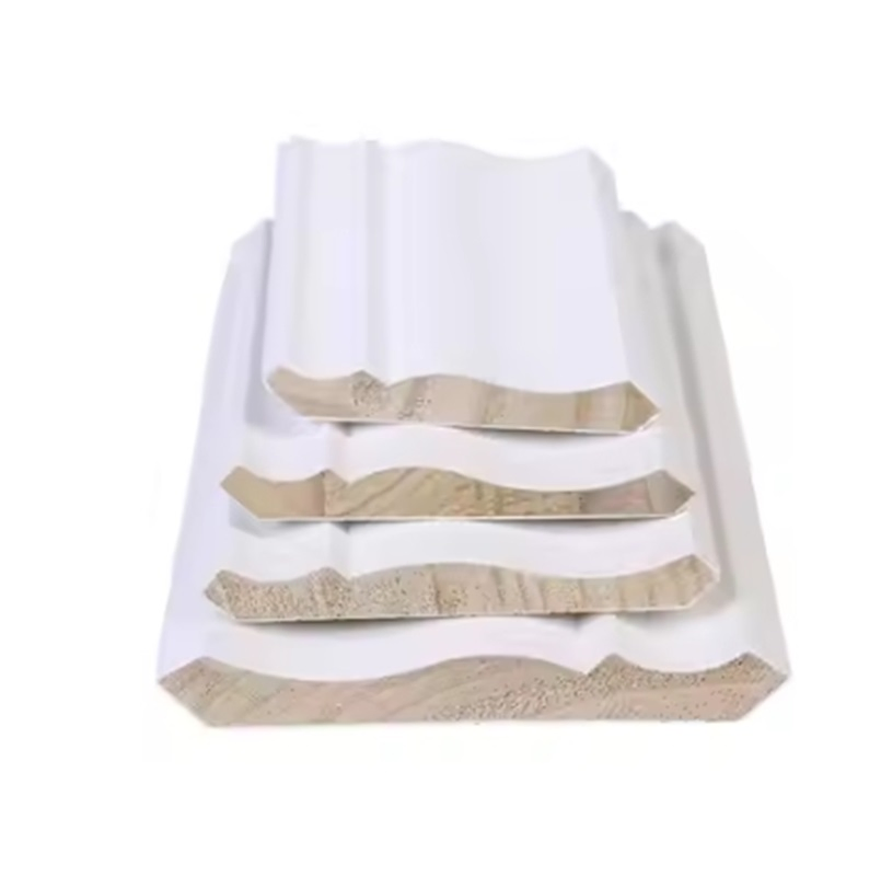 Home Decor Molduras Pared MDF Primed Timber Wooden Cabinet Roof Stair Skirting Moulding Boards Corner Wall Trim Baseboard Moulding Wall-Skirting-Board