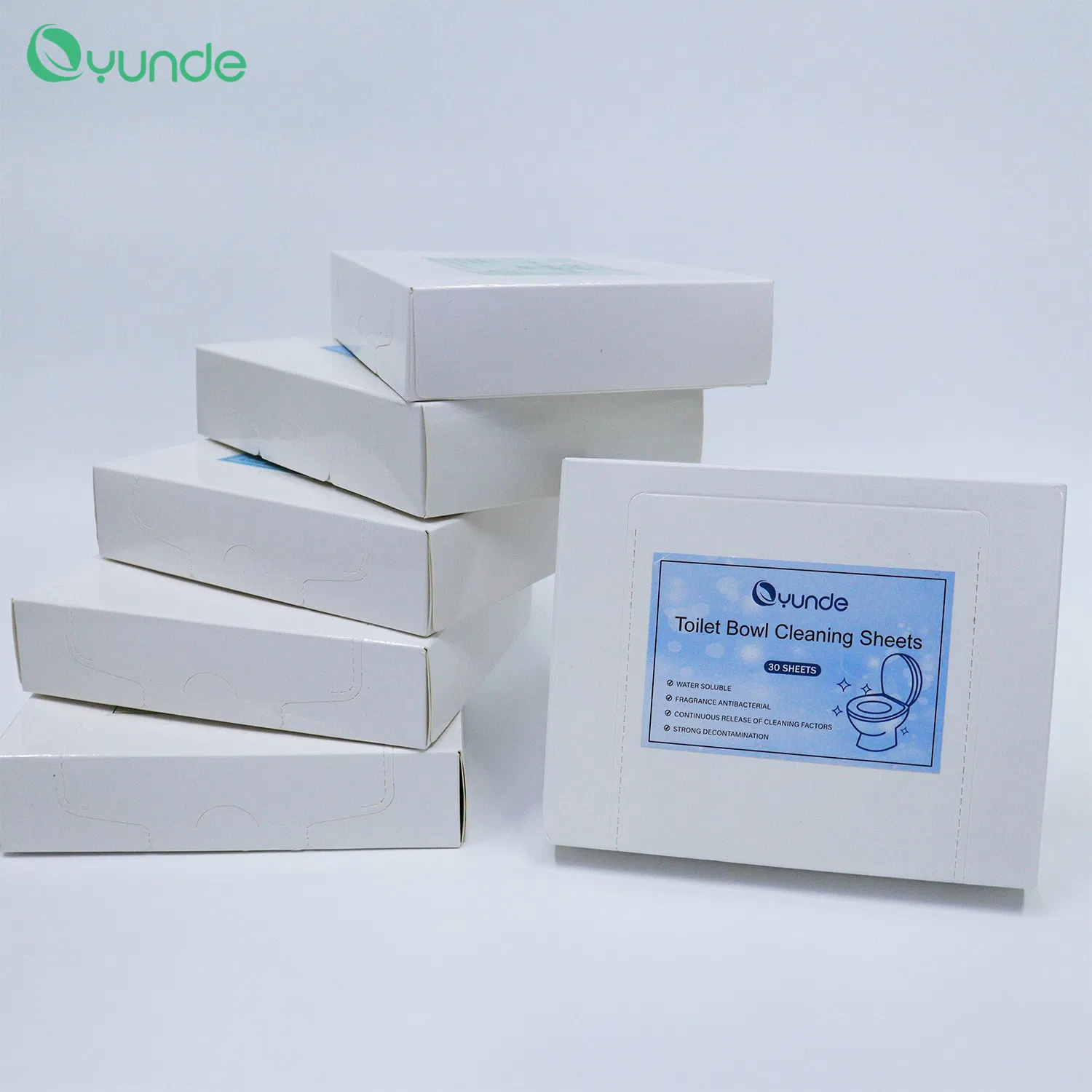 Eco Plastic Free Biodegradable Deodorization Toilet Bowl Cleaning Sheets