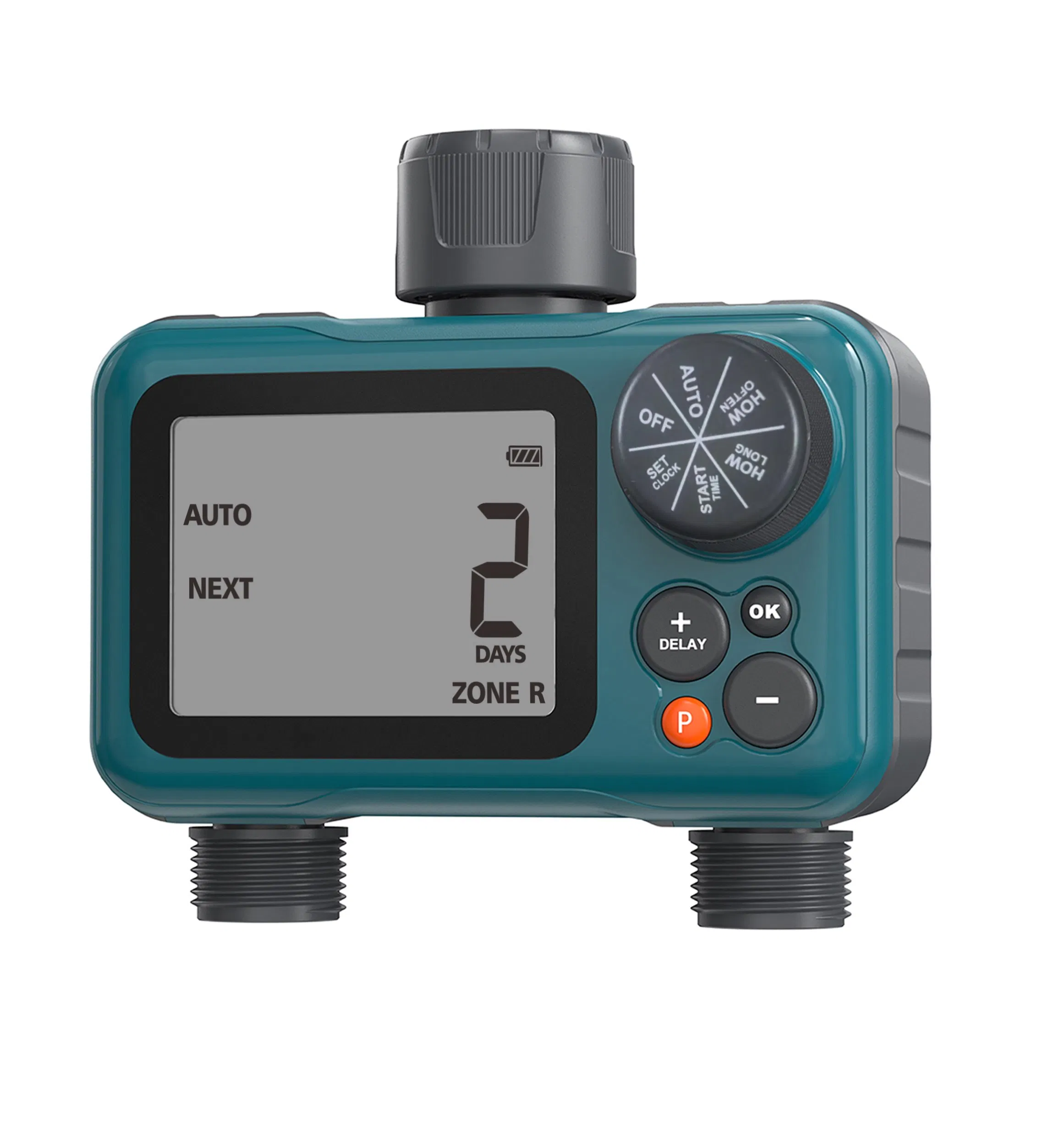 Outdoor Yard Electronic Automatic 2 Outlet Irrigation Garden Water Timer Watering System Controller