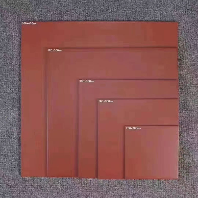 Outdoor Red Kitchen Surface Porcelain Matte Terracotta Floor Tile