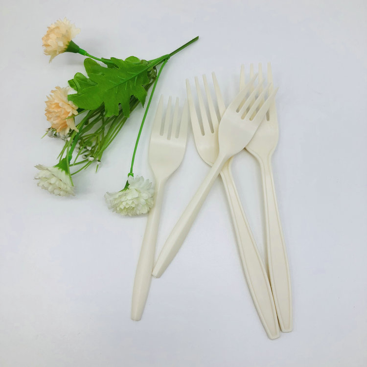 Cornstarch Forks Spoons and Knives Biodegradable Fork Knife Spoon Disposable Cutlery