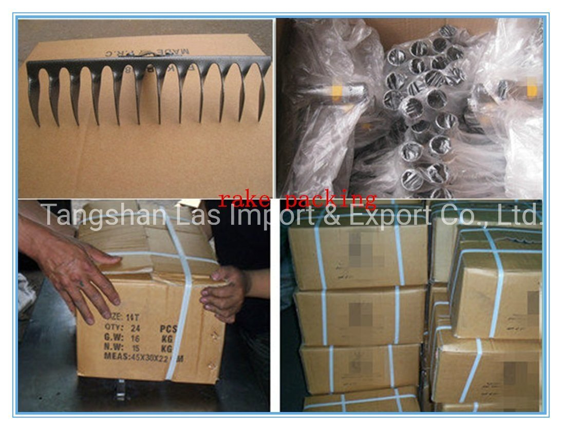 Garden Rake Steel Rake Head Green Rake Harrow