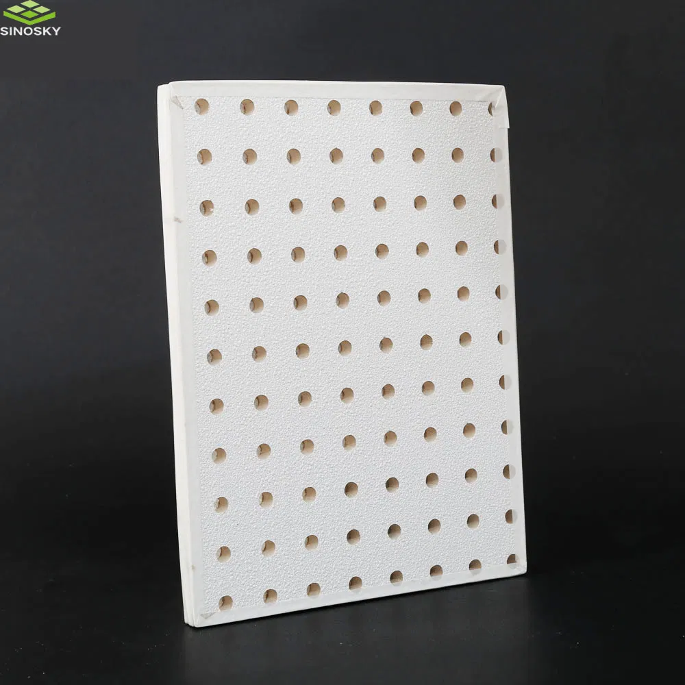 Best Sound Absorption Perforated Gypsum Board Ceiling for Partition Wall Systems