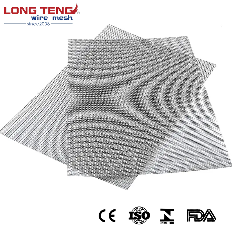 Stainless Steel Wire Mesh Filter Net Screen Cloth Metal Mesh Square Wire Netting Woven Mesh