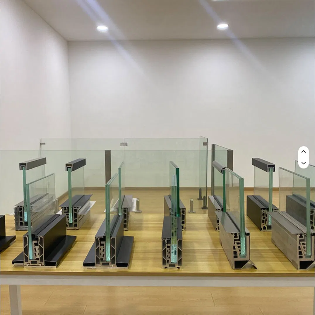 Glass Fence Balustrade Handrail Black Aluminum U Channel Railing