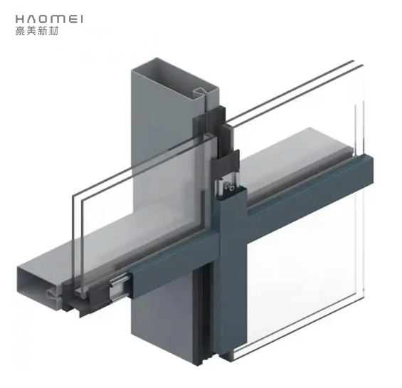New Building Construction Extrusion Aluminum Profiles for Curtain Walls