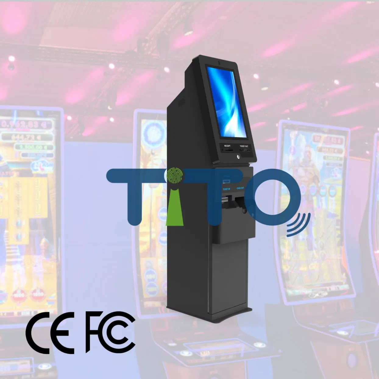 Advanced ATM Tito Ticket Redemption Kiosk for Seamless Transactions Skill Game Cabinet