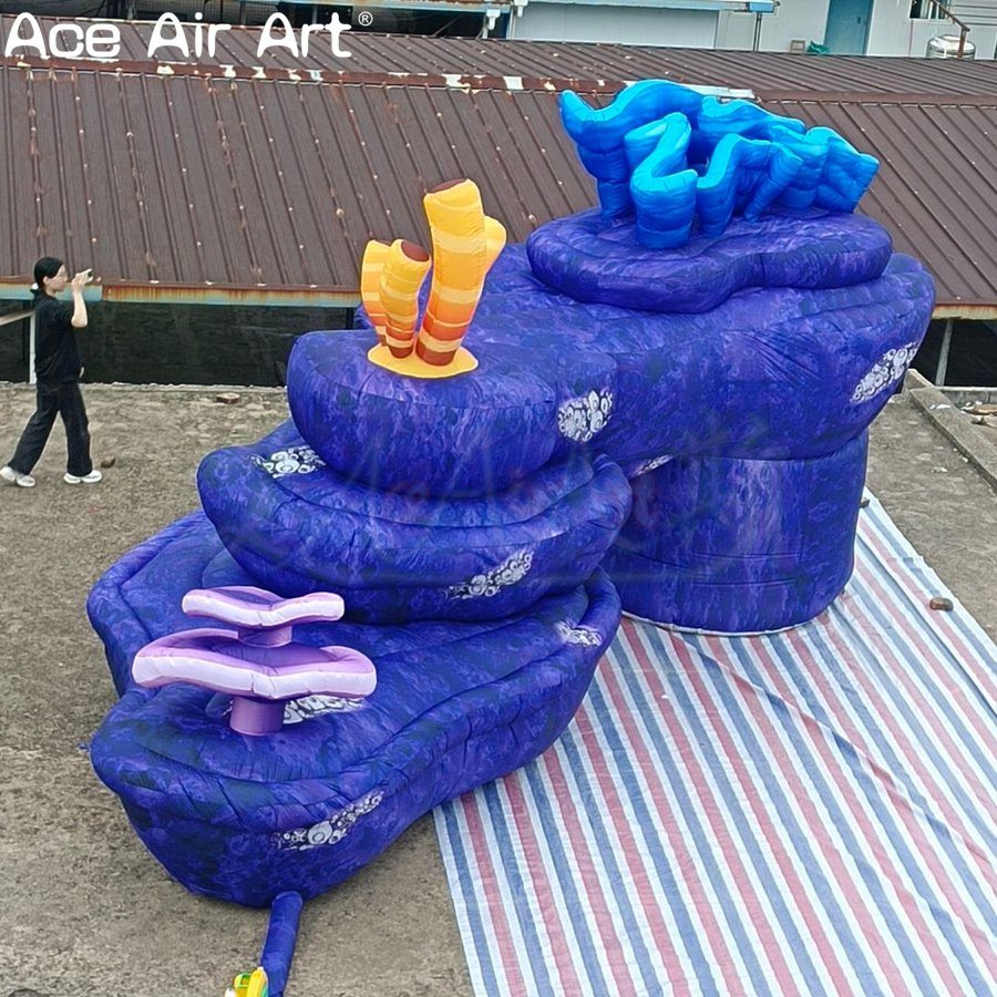 Custom Decorative Giant Inflatable Coral Reef for Commercial Activities