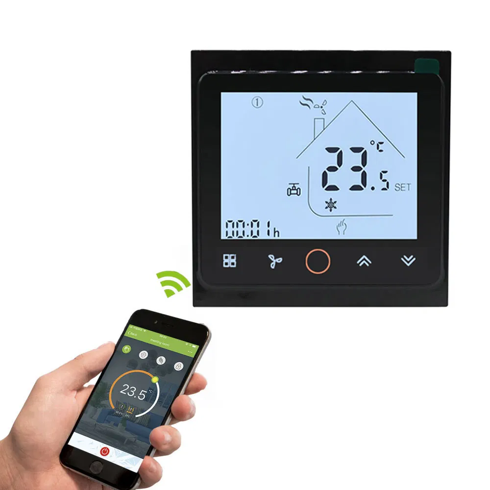 Smart Expo WiFi Control Fcu 3 Speed Fan Coil Room Thermostat