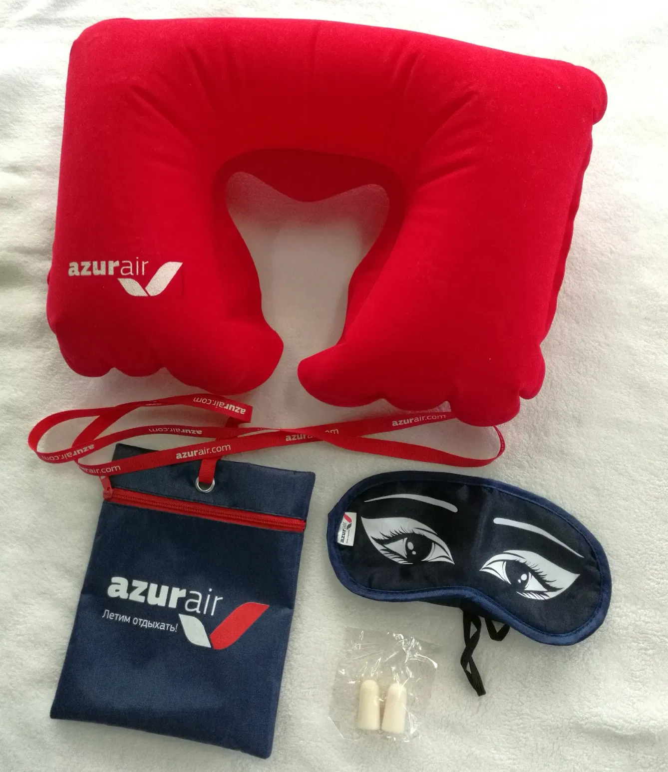 Free Samples Airline Travel Pouch Airline Travel Set Amenity Kits for Airplane