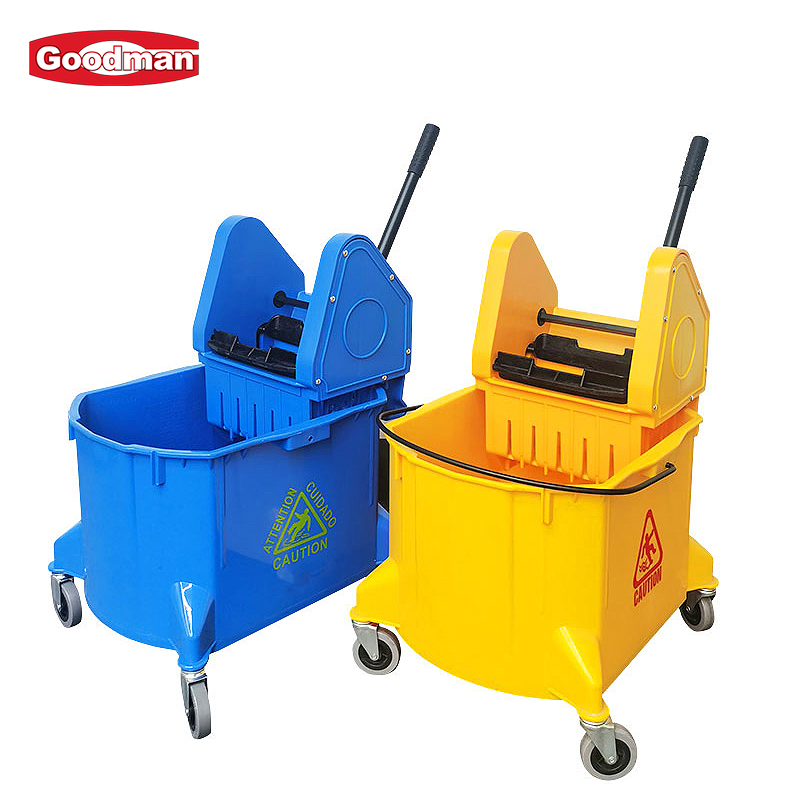 Plastic Single Mop Cleaning Bucket and Wringer 38L