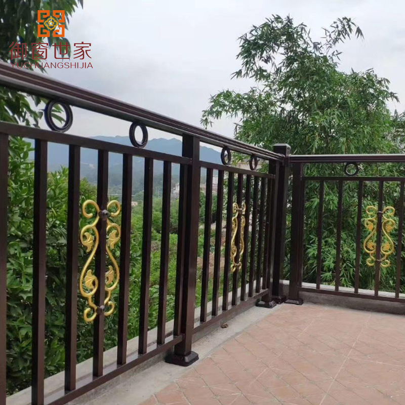 Custom Design Anti Corrosion Wrough Iron Metal Ornamental Aluminum Railing