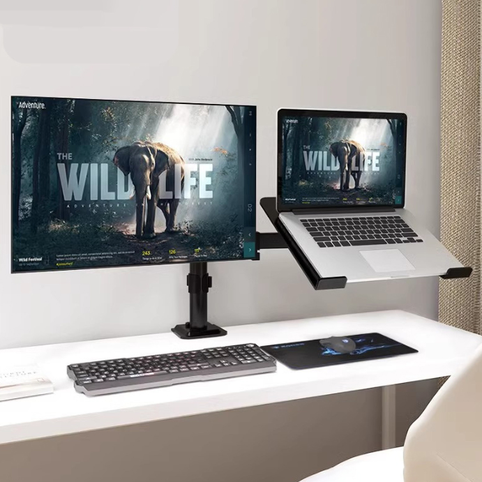 Кронштейн для монитора настольный регулируемый до 28 дюймов