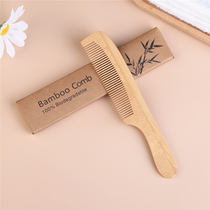 Biodegradable Male Kit Disposable Comb for Hotel Hotel Bamboo Comb