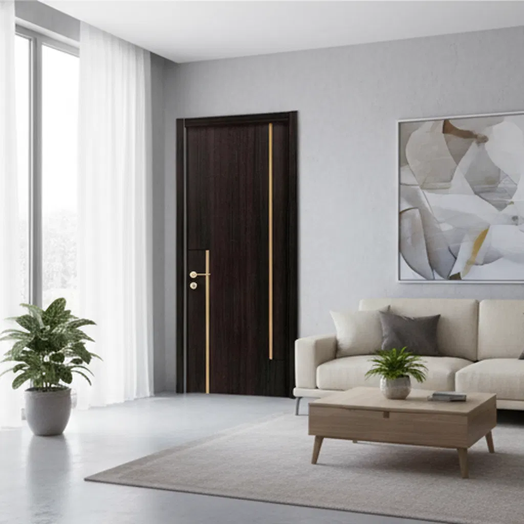 Low Price Majoys Factory Customized Size Contemporary Edge Band Fireproof Interior WPC Door