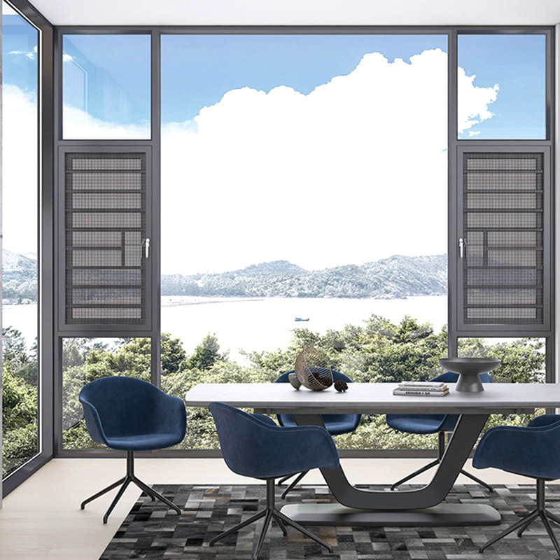 Distressed PVC Windows and Timber Window Selection with Aluminum Window and Metal Window Sliding Door
