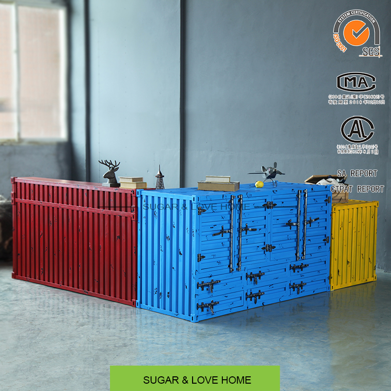 Стойка ресепшн L-образная стиль лофт