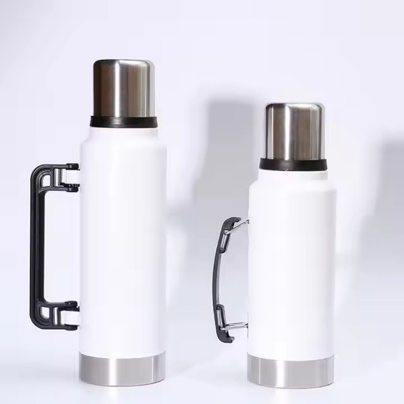Stainless Steel Outdoor Travel Cup Mug Popular 1000ml Thermal Vacuum Flask with Handle