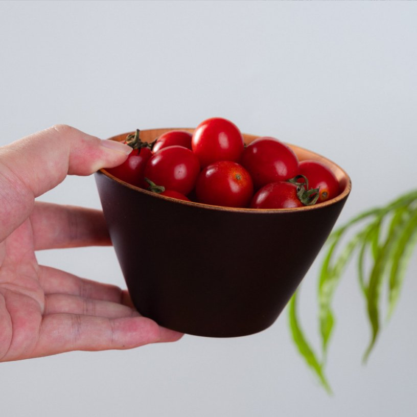 Japan Style Wood Tableware Rice Salad Fruit Bowl