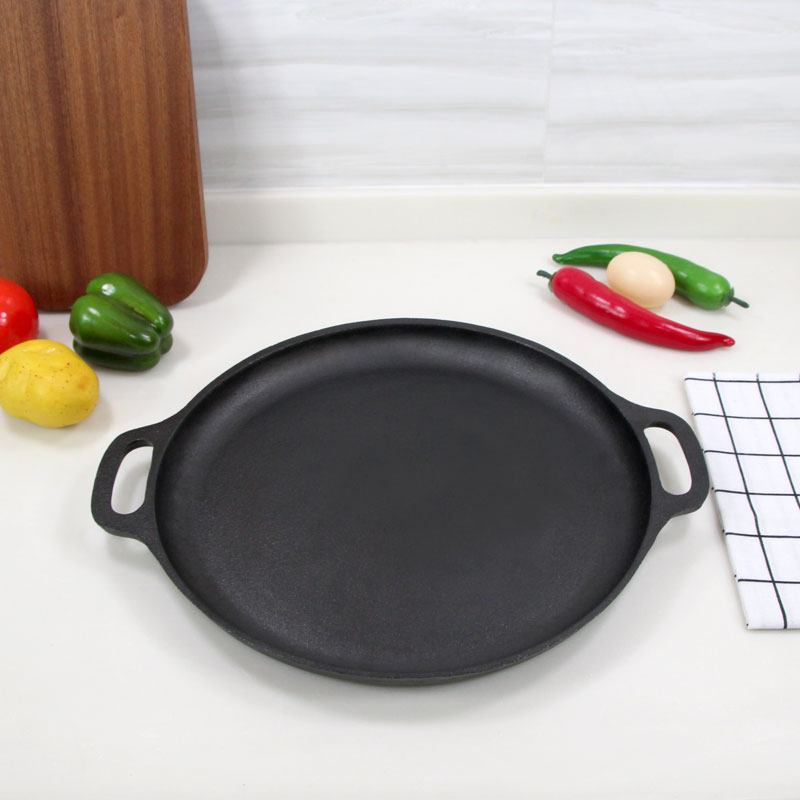 Non-Rust Cast Iron Frying Pan with Preseasoned Vegetable Oil Finish