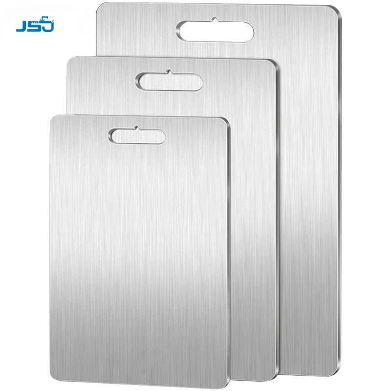 Household Fruit & Vegetable Tools Stainless Steel Metal Chopping Board Meat Cutting Board for Kitchen
